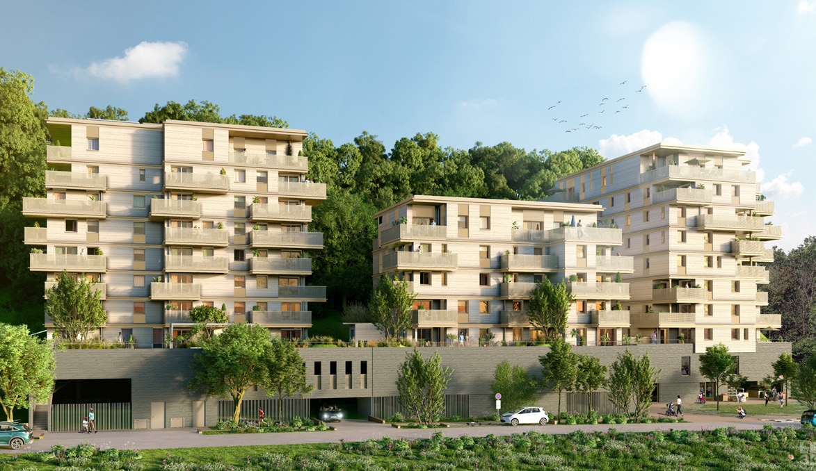 Perspective de l’écoquartier Terres de Laya