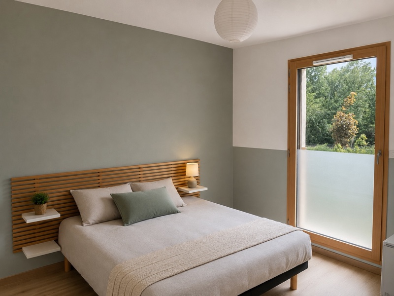 Chambre d'hôtes — deux lits simples et espace nuit