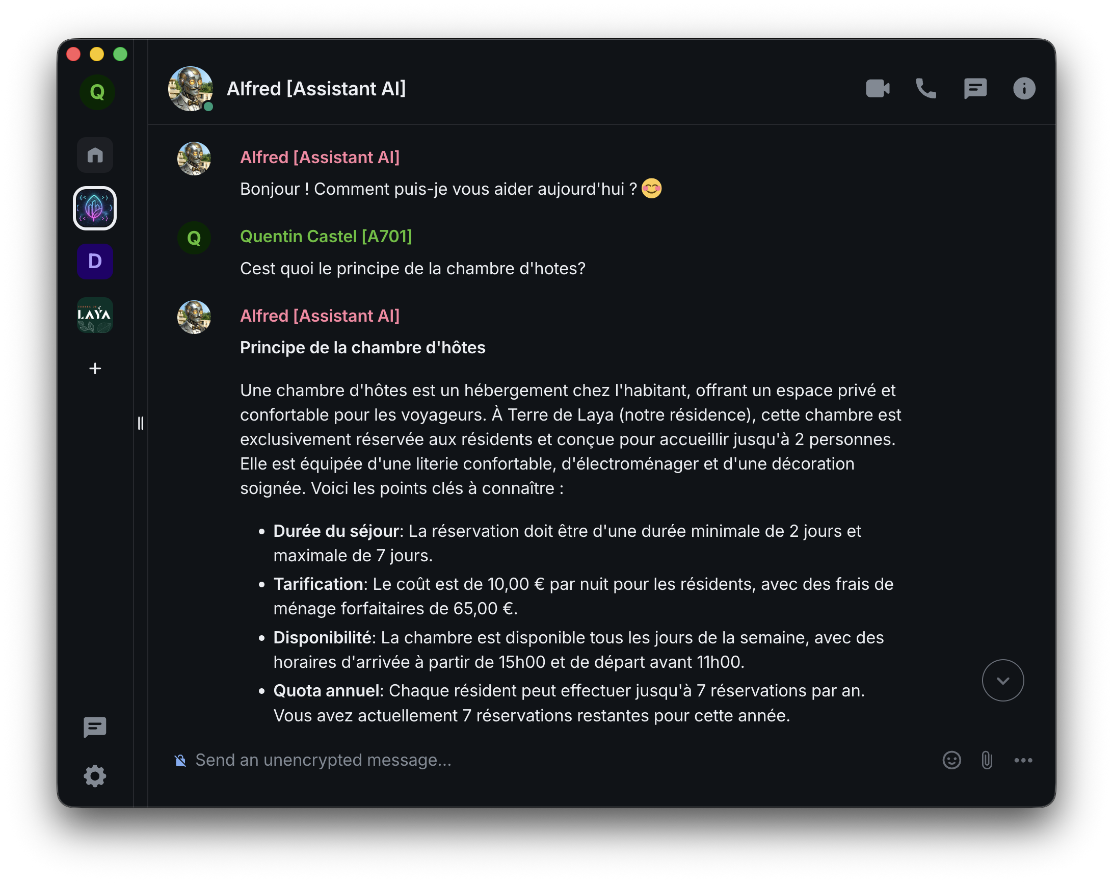 Aperçu du module NeoConcierge